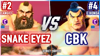 SF6 🔥 Snake Eyez (Zangief) vs CBK (E.Honda) 🔥 Street Fighter 6