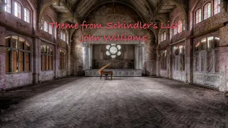 theme from schindler's list - john williams/ slowed + reverb + rain/ 1hr