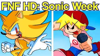Friday Night Funkin': FNF HD: Sonic Week Update 4.0 FULL WEEK + Cutscenes [FNF HD Mod/HARD]