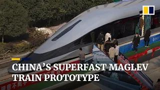China unveils state-of-the-art maglev train prototype designed to travel at 620km/h