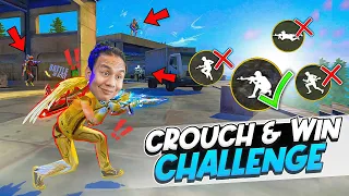 Only Crouch Kill & Booyah Challenge 🔥 I Can't Run & Jump 😬 Tonde Gamer - Free Fire Max