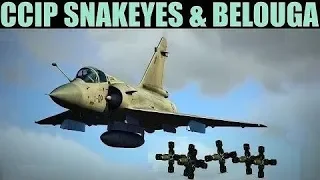 Mirage 2000C: CCIP Ripple & Single Bombing (Snakeye & Belouga) Tutorial | DCS WORLD