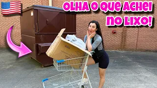 Minha primeira vez no dumpster! Encontrei muitas coisas.🇺🇸