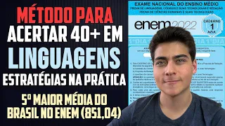 Do 0 a 40+ ACERTOS em LINGUAGENS DO ENEM em 1 MÊS - Estratégia na Prática