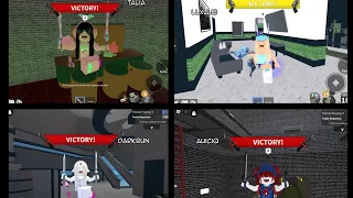 Mm2 MONTAGE as MM2  GIRL YOUTUBERS!!! (Plus beating teamers)