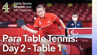 Live European Para Table Tennis Championships | Table 1 | Day 2 - AM Session | Sheffield 2023