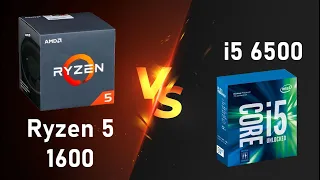 Batalla de Procesadores: Ryzen 5 1600 vs. Core i5 6500 - Rendimiento en Juegos a Prueba