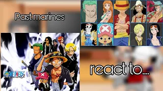 Past marines react to Luffy||gacha club||No repost