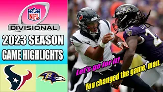Houston Texans vs Baltimore Ravens AFC Divisional Playoffs [FULL GAME] | NFL Highlights TODAY 2024