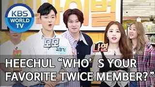 Heechul “Who’s your favorite TWICE member?” [Matching Survival 1+1/ENG/2019.08.04]