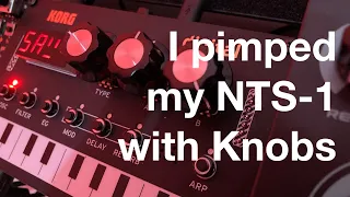 I pimped my Korg NTS-1 and SQ-1 with custom knobs and it improved my life