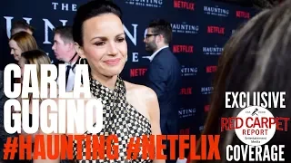 Carla Gugino  interviewed at #Netflix's The #Haunting of Hill House S1 Premiere Event