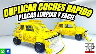 EL MEJOR TRUCO! COMO DUPLICAR COCHES ''PLACAS LIMPIAS'' MUY FACIL Y RAPIDO GTA 5 Online