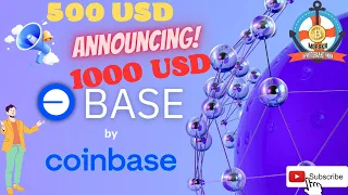 Потенциальные 500 1000 USD тестнет BASE от #coinbase !