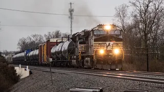 Elephant style NS lashups at Cooke Road, Columbus, Ohio, March 7, 2022