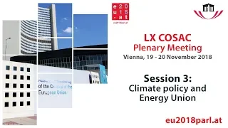 Plenary Meeting of the LX COSAC – Session 3 (19 November 2018)