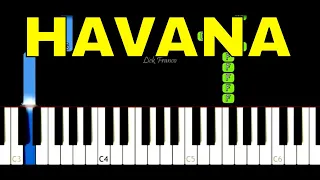 Havana - EASY Piano Tutorial - Camila Cabello