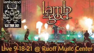 LAMB OF GOD Live @ Ruoff Music Center FULL CONCERT 9-18-21 Metal Tour Of The Year Noblesville IN