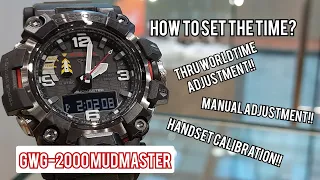 G-SHOCK GWG-2000/HOW TO SET THE TIME?