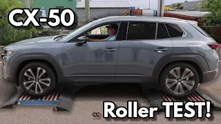 Mazda CX-50 roller and slip test: Mi-Drive Off-Road to the rescue!