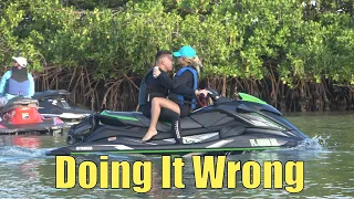 Apparently I have Been Riding Two Up on a Jet Ski the Wrong Way My Whole Life | Miami Boat Ramps