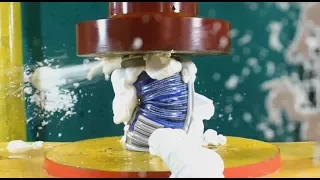 Hydraulic Press vs Shaving Cream