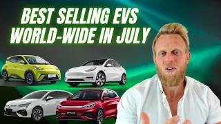 The 15 best selling electric cars in the world in July 2023