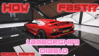 Forza Horizon 5 Lamborghini Diablo Top Speed