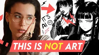 AI ART IS EVERYWHERE... and nobody notices | ✩ How to tell if it's AI art ✩