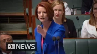 Julia Gillard's 'misogyny speech' in full (2012) | ABC News