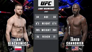 Jan Błachowicz vs Jared Cannonier Full Fight