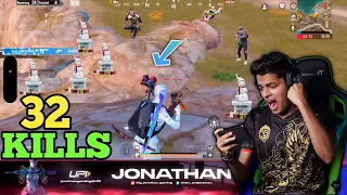 32 KILLS | Jonathan Gaming Incredible Hacker Like Gameplay | Hacker Or Wott #jonathangaming #bgmi