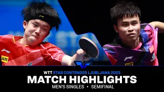 Zhou Qihao vs Wang Chuqin | MS SF | WTT Star Contender Ljubljana 2023