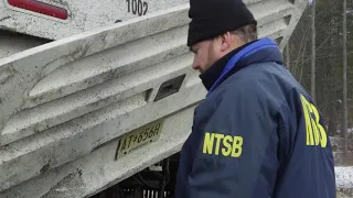 NTSB investigation footage of Pa. Turnpike crash that killed 5