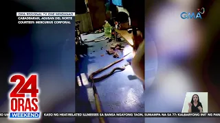 Cobra sa bahay, binagsakan ng hollow block at pinalo ng pala | 24 Oras Weekend