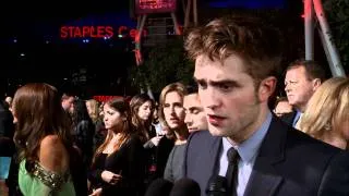 The Twilight Saga: Breaking Dawn Part 1: Robert Pattinson Official Premiere Interview | ScreenSlam