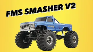 THE BEST MINI CRAWLER 2023 - FMS Smasher V2 FCX24 - bash & crawl + Injora wheels