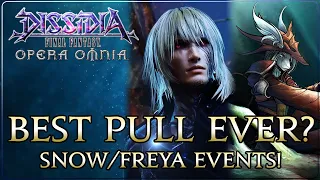 Snow/Emperor/Freya Banners/6-Man Beta Clear! Dissidia Final Fantasy: Opera Omnia!