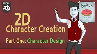 Blender Grease Pencil Tutorial : Character Creation - Part One - Character Design
