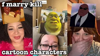 f marry kill with cartoon characters~tiktok