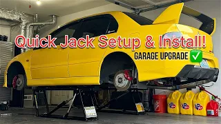 Quick Jack Setup & Install - 5000TLX | YEEEEVO HQ GARAGE UPGRADE!
