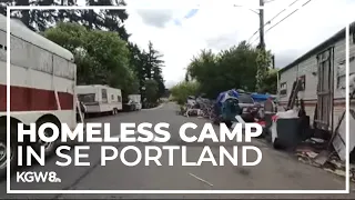 Neighbors struggle with east Portland homeless camp