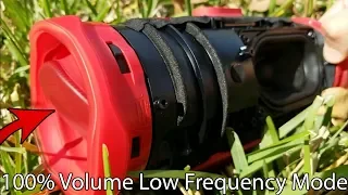 JBL CHARGE 4 CRAZY POPPING XTREME TL BASS TEST | PUSHED RADIATOR + LOW FREQUENCY Mode 100% Volume!!!