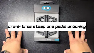 unboxing the Crank Bros Stamp 1 pedal. Is it one of the best or best flat pedal to get in 2022?