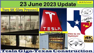 Inside Casting & Two 9K Giga Presses! Inside Stamping 2! 23 June 2023 Giga Texas Update (05:45AM)