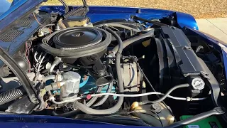 1980 Camaro Z28 4-speed T-top 81k engine video