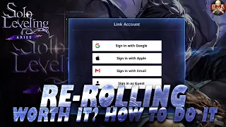 [Solo Leveling: Arise] - Is Re-rolling worth it? How to do it & my first summon is amazing!!