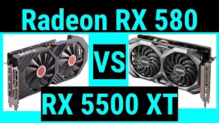 XFX Radeon RX 580 GTS XXX Edition OC 8 GB VS MSI Radeon RX 5500 XT MECH 8G OC