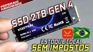 SSD GEN 4 2TB no ALIEXPRESS com ESTOQUE LOCAL! Sem Impostos Extras! Review Kootion X16 Plus 2TB