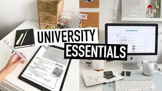 UNIVERSITY ESSENTIALS for BACK-TO-SCHOOL | tips + advice for college students